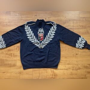 St. John Sport Wool Sweater Navy Blue P/2